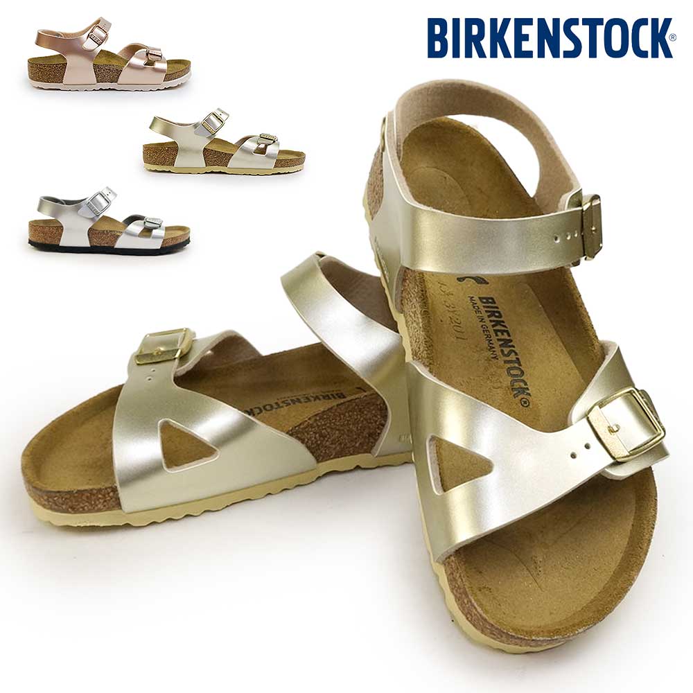 ビルケンシュトック キッズ サンダル リオ キッズ ストラップ 子供 ジュニア ビルコフロー Birkenstock Rio  Kids/幅狭EMカッパー（1012520）/EUR30（19.0cm）