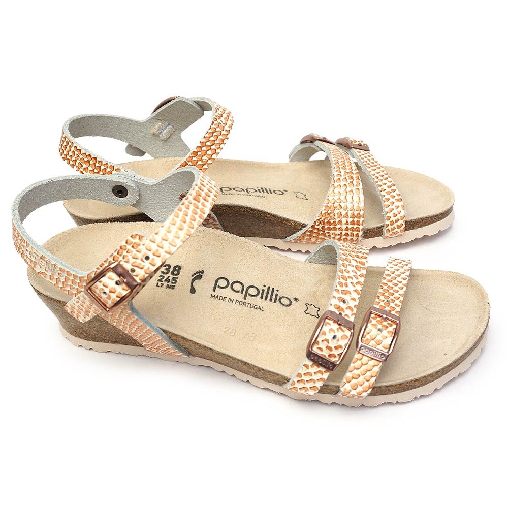 ビルケンシュトック サンダル パピリオ ラナ LANA MERMAID レディース ウェッジ ソール レザー ストラップ Birkenstock  Papillio Lana