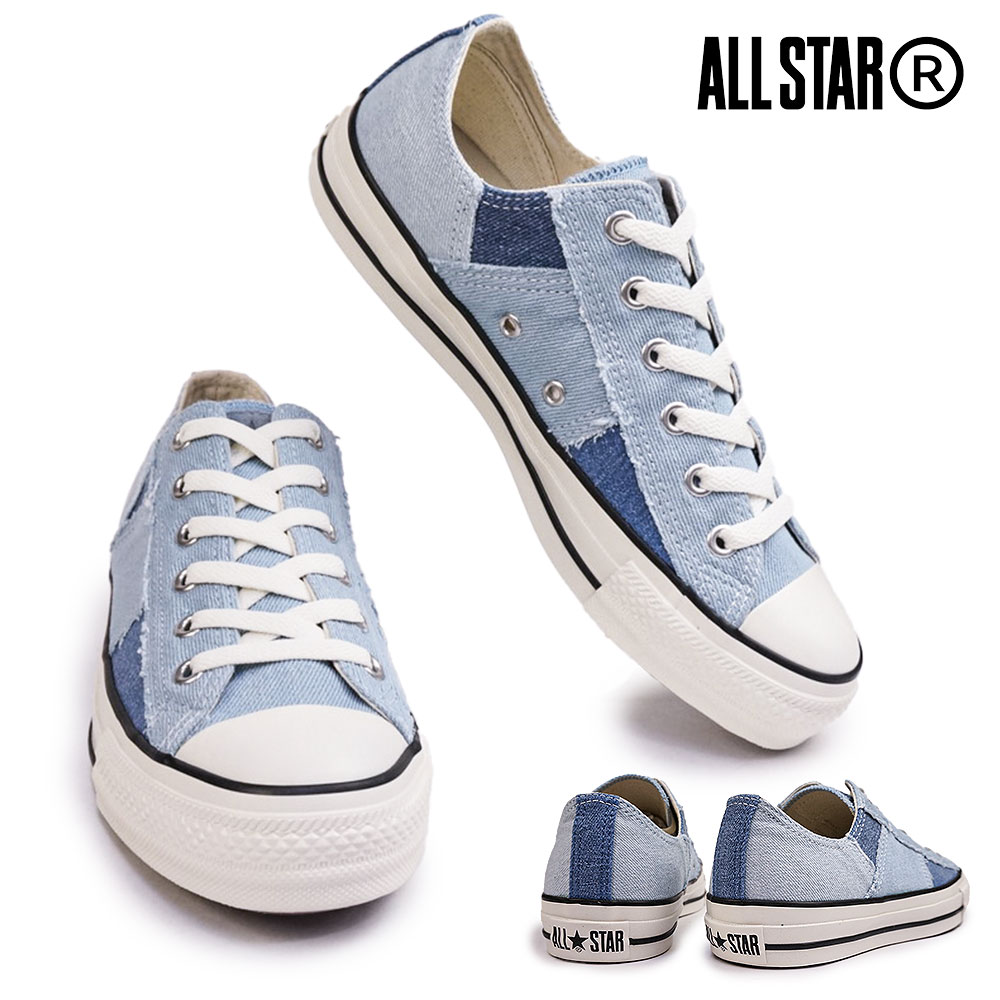 コンバース スニーカー オールスター R デニム パッチワーク OX メンズ レディース ローカット CONVERSE ALL STAR R  DENIM PATCHWORK OX