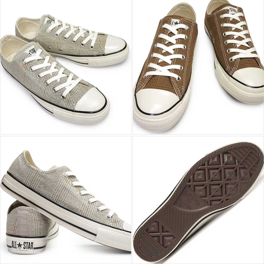 コンバース スニーカー オールスター US グレンチェック OX ローカット メンズ レディース チャックテイラー CONVERSE ALL STAR  US GLENCHECK OX