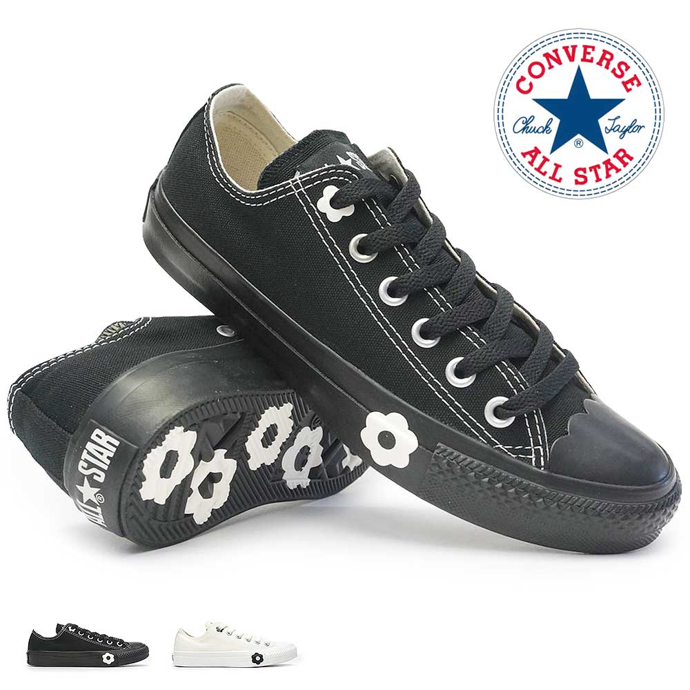 コンバース ALL STAR フラワートウ OX 靴底裏の花柄もかわいい♪ コンバース CONVERSE レディース スニーカー オールスター