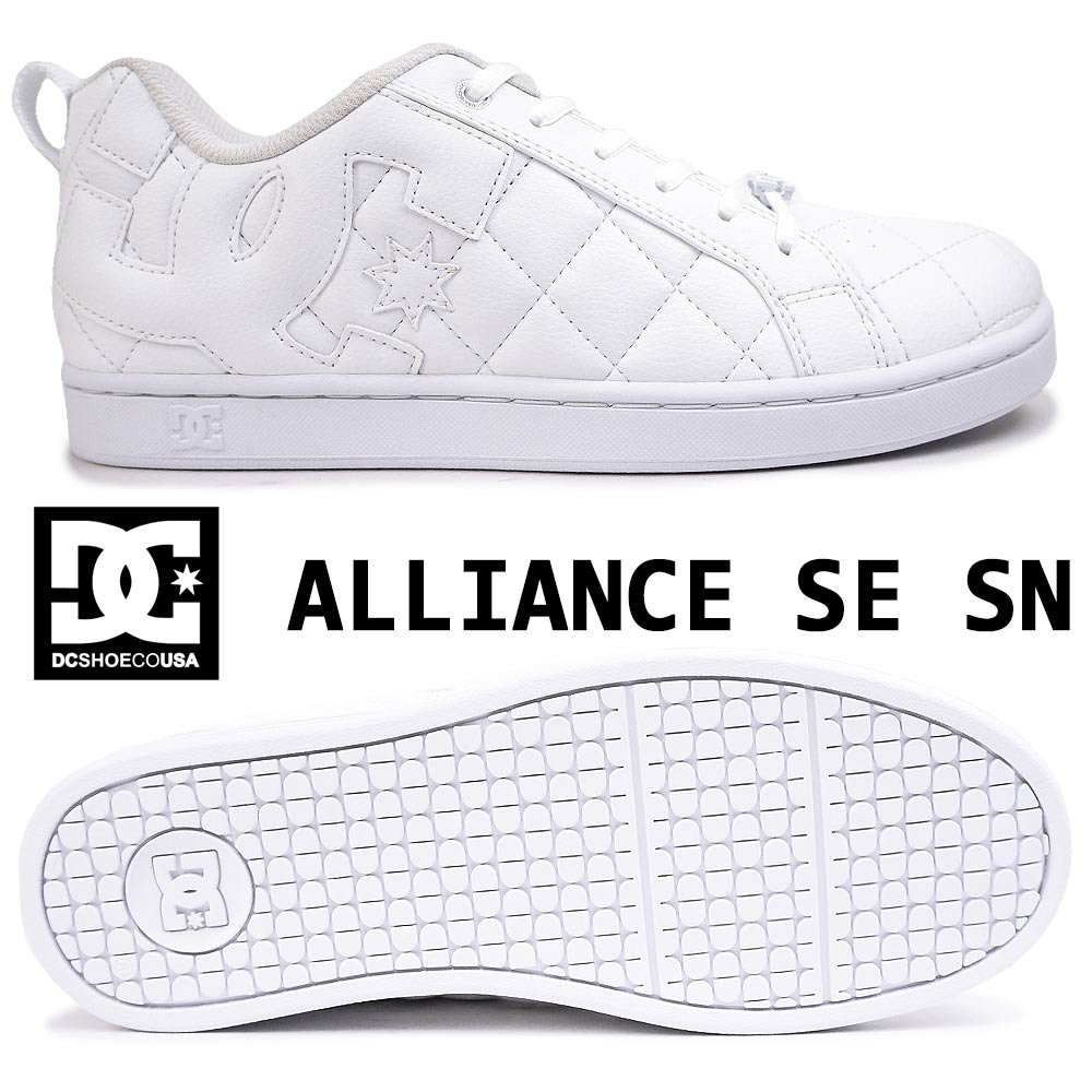 DC スニーカー メンズ DM005005 アライアンス SE SN レディース キルティング ビッグロゴ DC SHOES ALLIANCE SE  SN ADYS100259 XWWW