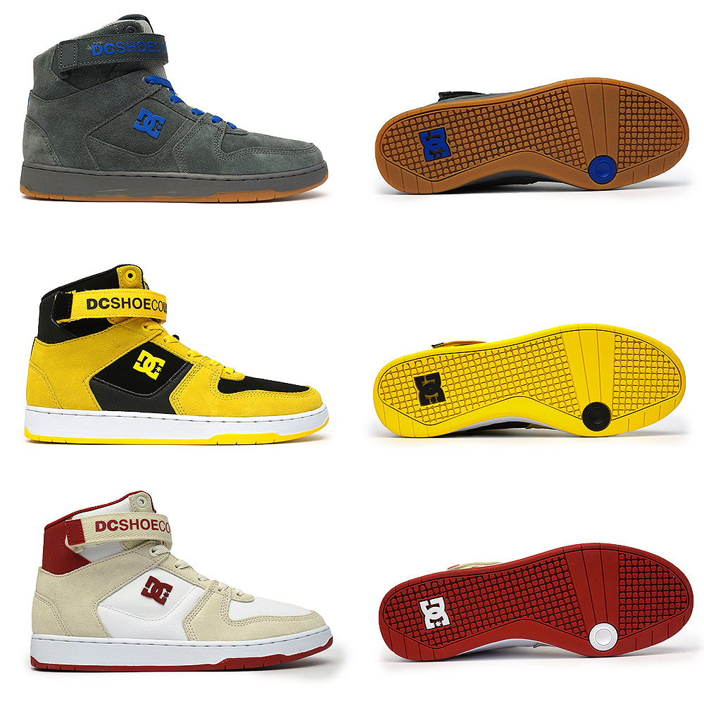 今だけ3Pソックス付】DC メンズ スニーカー PENSFORD DM221036 ハイカット レザー アンクルストラップ スエード DC SHOES  PENSFORD ADYS400038 マイスキップ