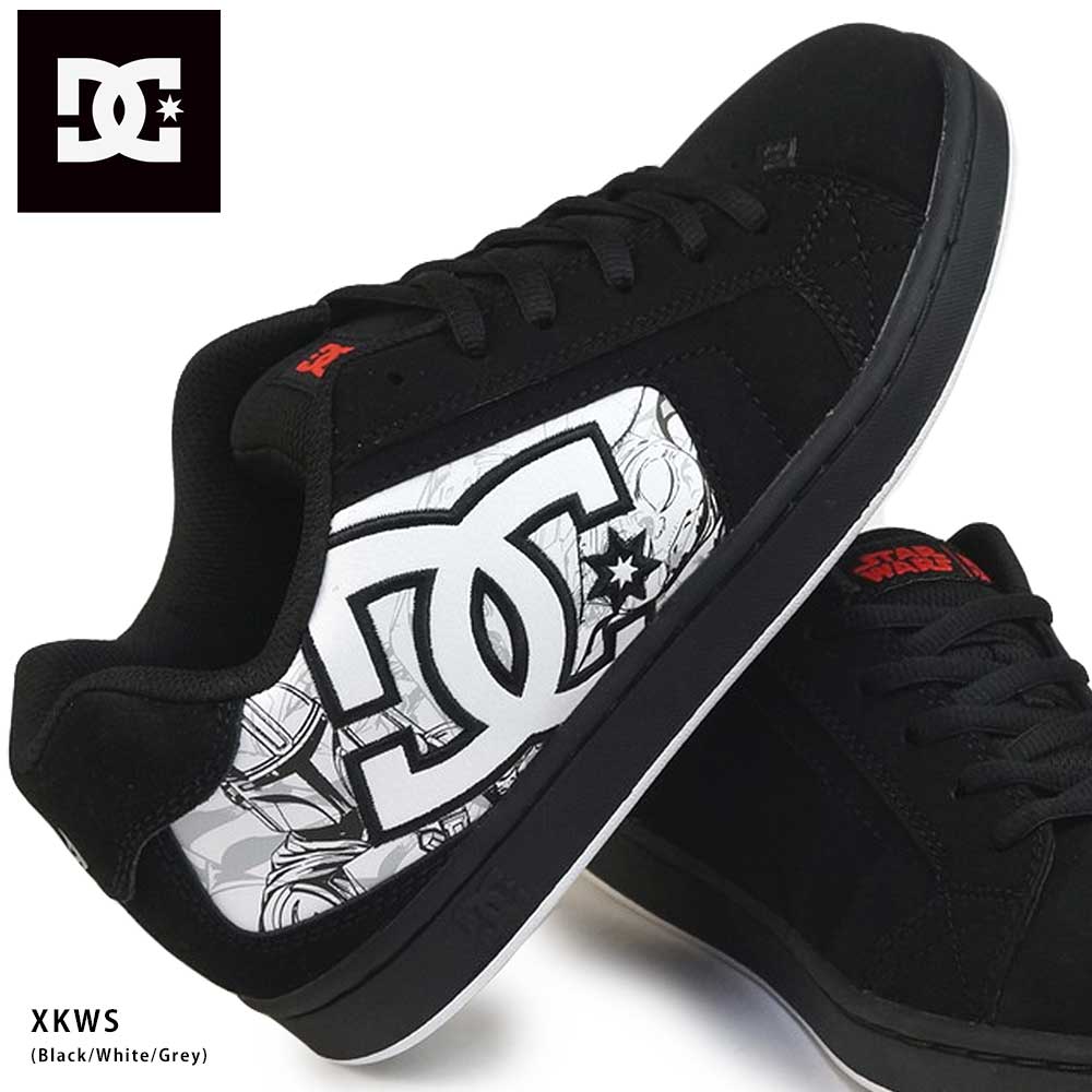 DC スニーカー メンズ スターウォーズ ネット DM232121 スケーター コラボ ビッグロゴ ディーシー DC SHOES NET