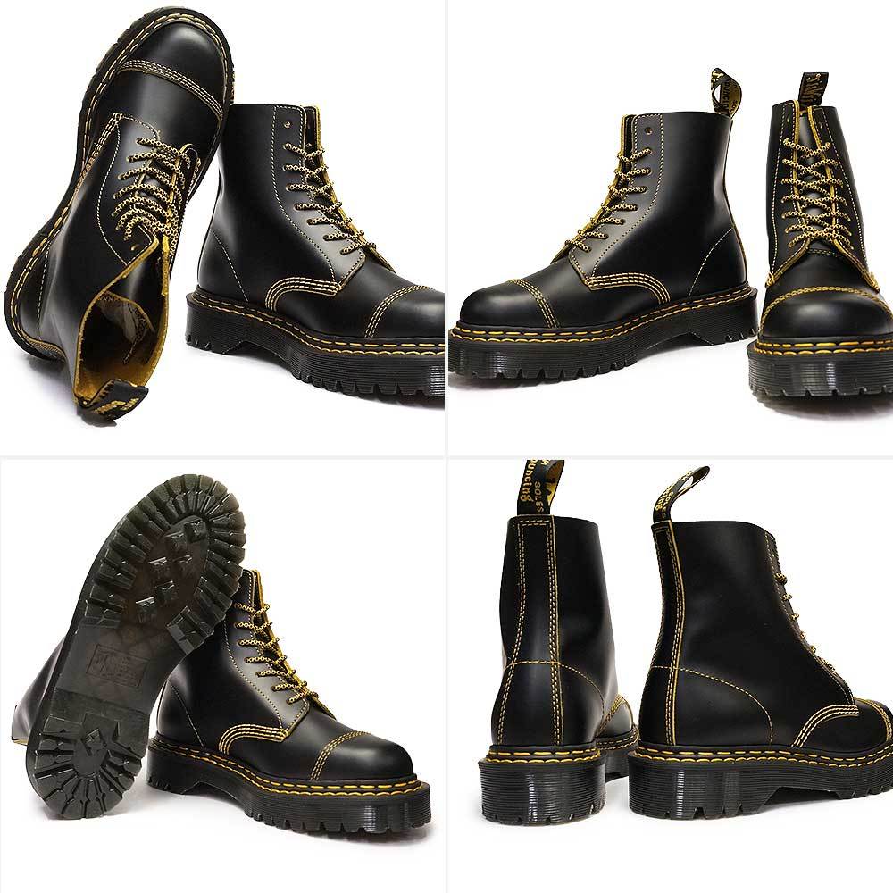 ドクターマーチン 厚底 8ホールブーツ 1460 BEX DS 25946032 ダブルステッチ イエローステッチ Dr.Martens 1460  PASCAL BEX DOUBLE STITCH