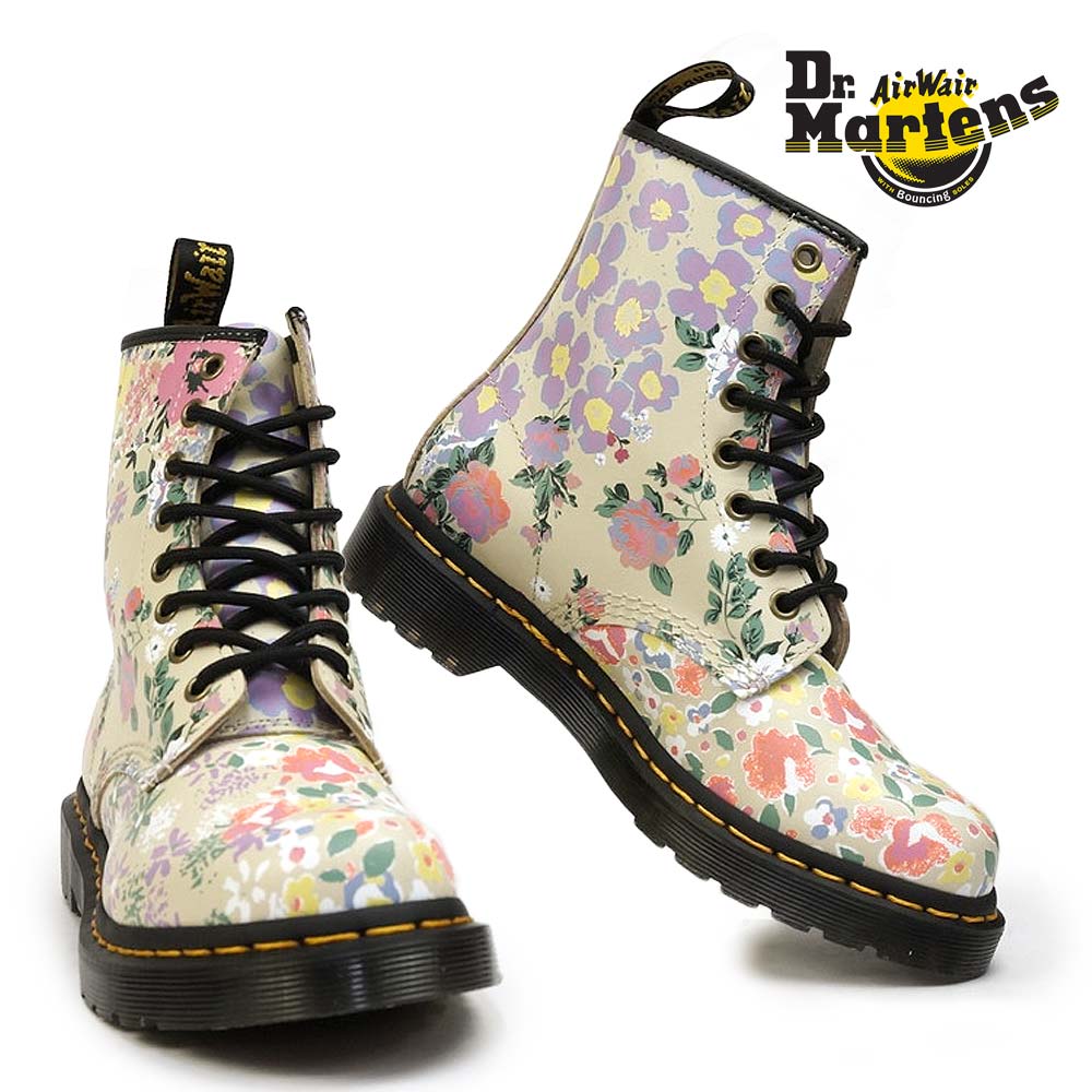 Dr.Martens 花柄ブーツ-