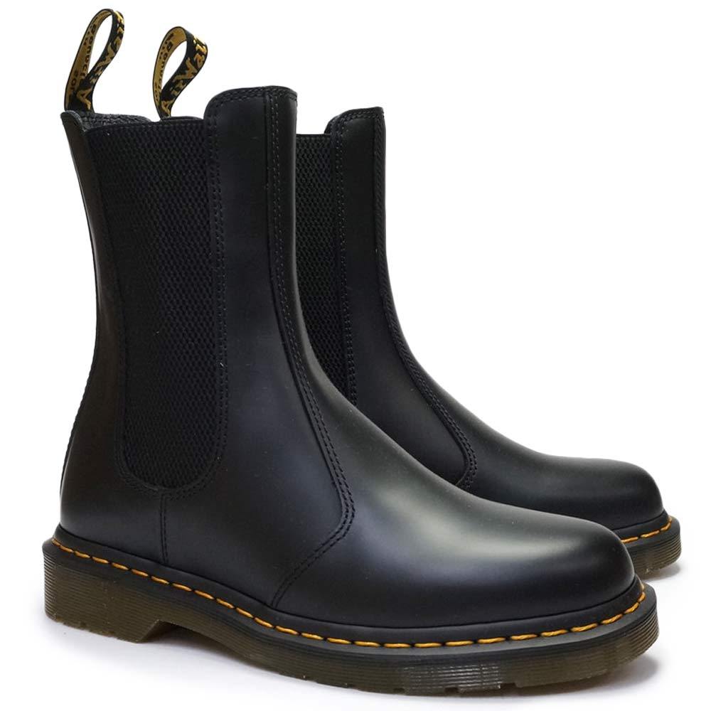 ドクターマーチン サイドゴア 2976HI チェルシー ミドル丈 長め レザーブーツ イエローステッチ 正規品 Dr.Martens CORE ALT  2976HI CHELSEA BOOT