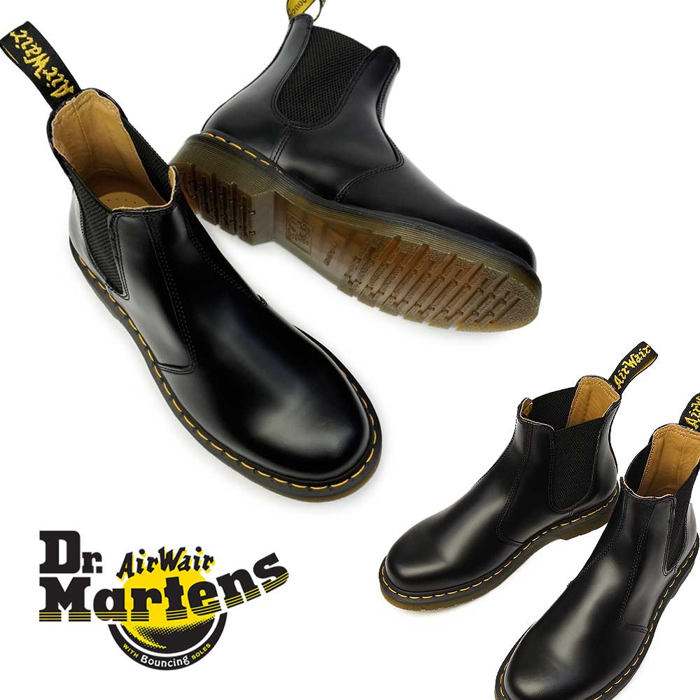 ドクターマーチン サイドゴアブーツ 正規品 2976YS チェルシーブーツ イエローステッチ 22227001 Dr.Martens 2976 YS  CHELSEA BOOT