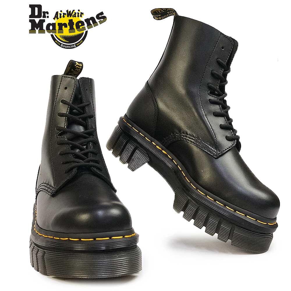 ドクターマーチン 厚底 ワークブーツ AUDRICK 8アイ ブーツ 8ホールブーツ レディース メンズ ショート 軽量 本革 Dr.MARTENS  AUDRICK 8 EYE BOOT