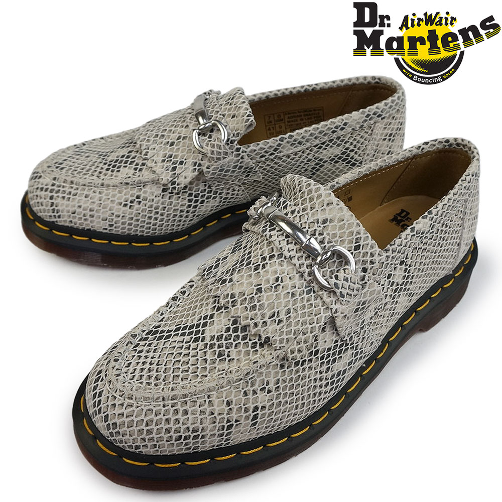 ドクターマーチン エイドリアン 30616296 ローファー 本革 スナッフル パイソンメンズ レディース Dr.MARTENS ADRIAN  SNAFFLE ローファー