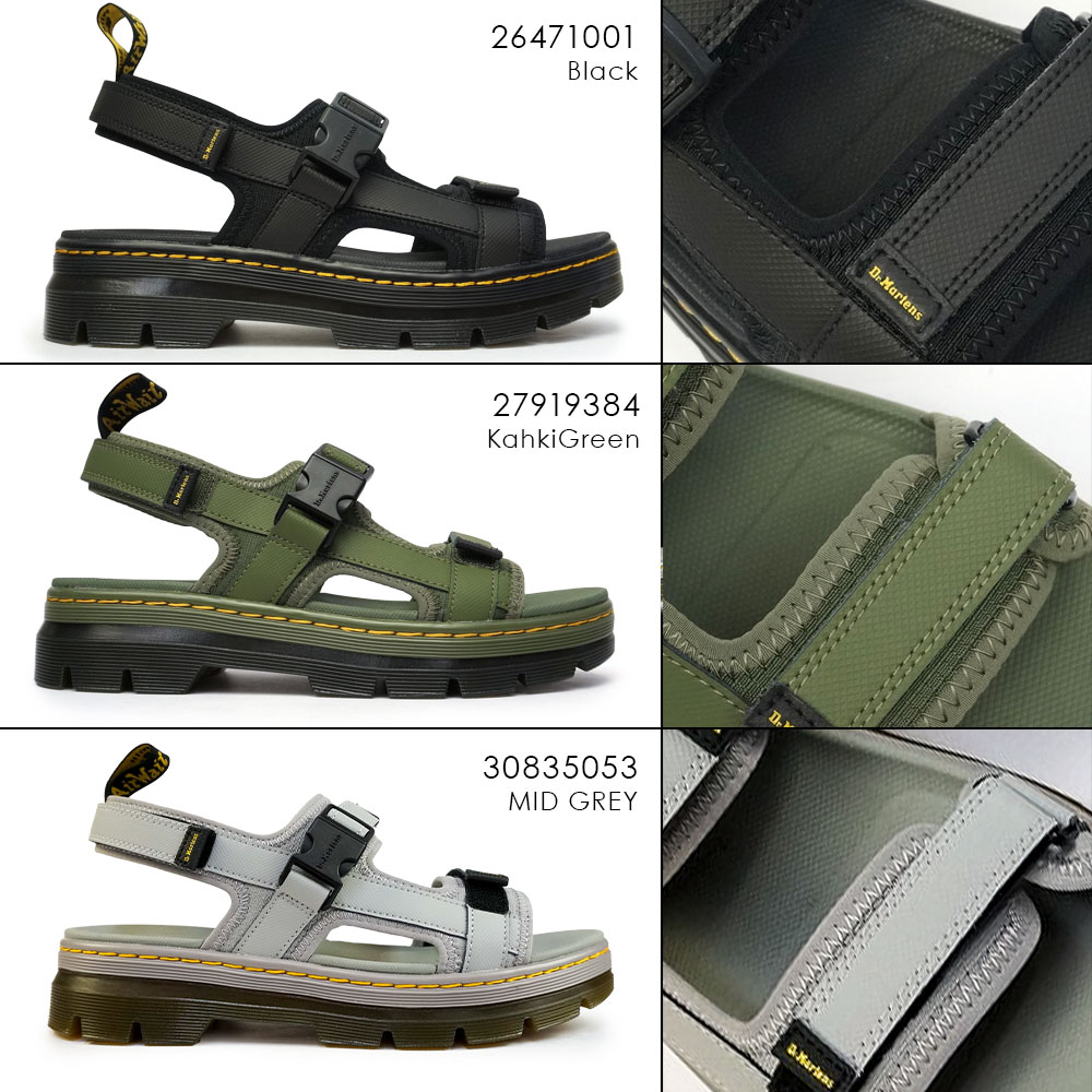 ドクターマーチン サンダル FORSTER フォースター メンズ レディース レザー ベルトストラップ 面ファスナー 正規品 Dr.Martens  TRACT FORSTER SANDAL