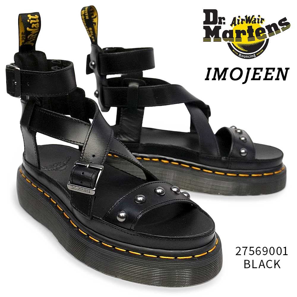 ドクターマーチン サンダル レディース IMOJEEN イモジーン 厚底 レザー ストラップ 正規品 Dr.Martens IMOJEEN