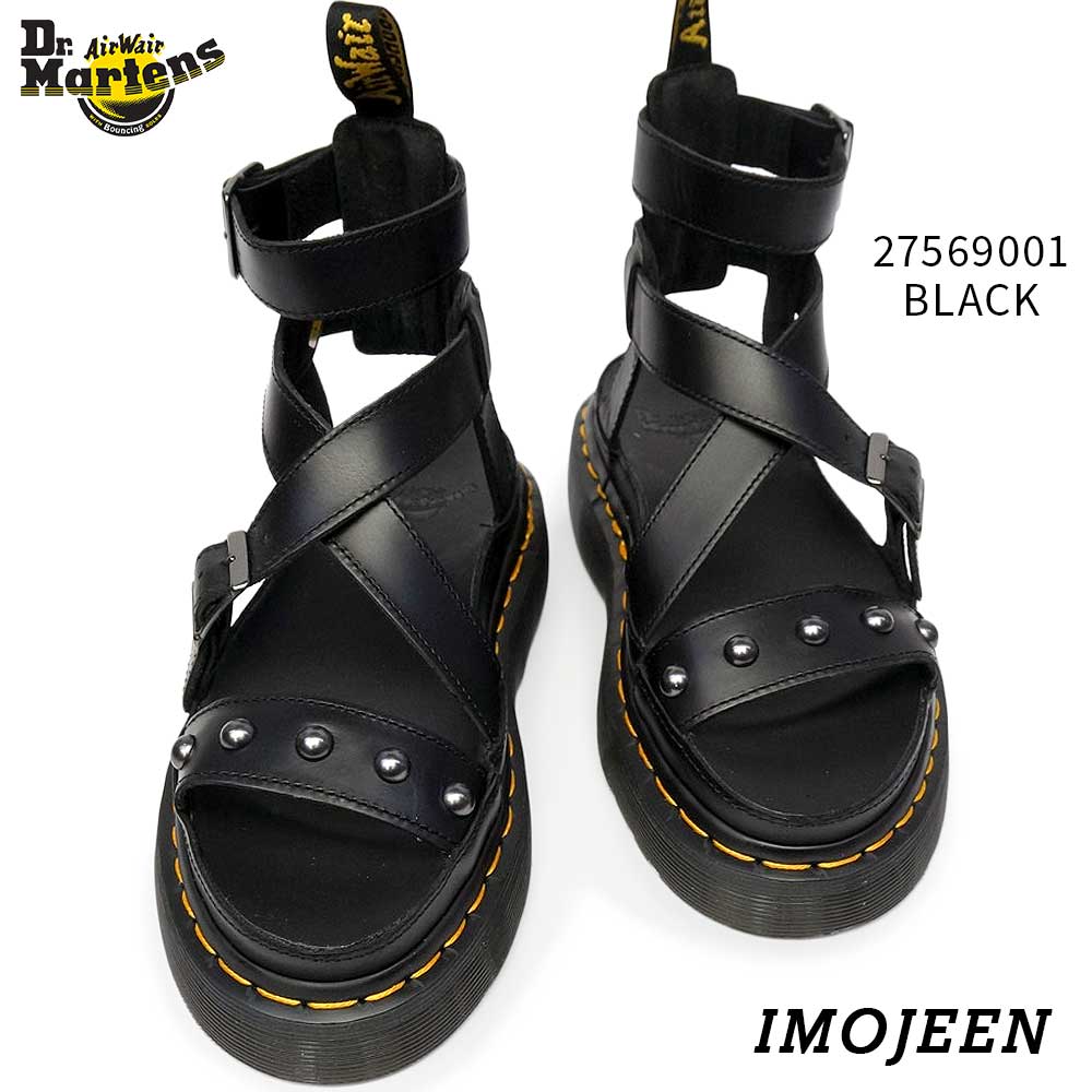 ドクターマーチン サンダル レディース IMOJEEN イモジーン 厚底 レザー ストラップ 正規品 Dr.Martens IMOJEEN