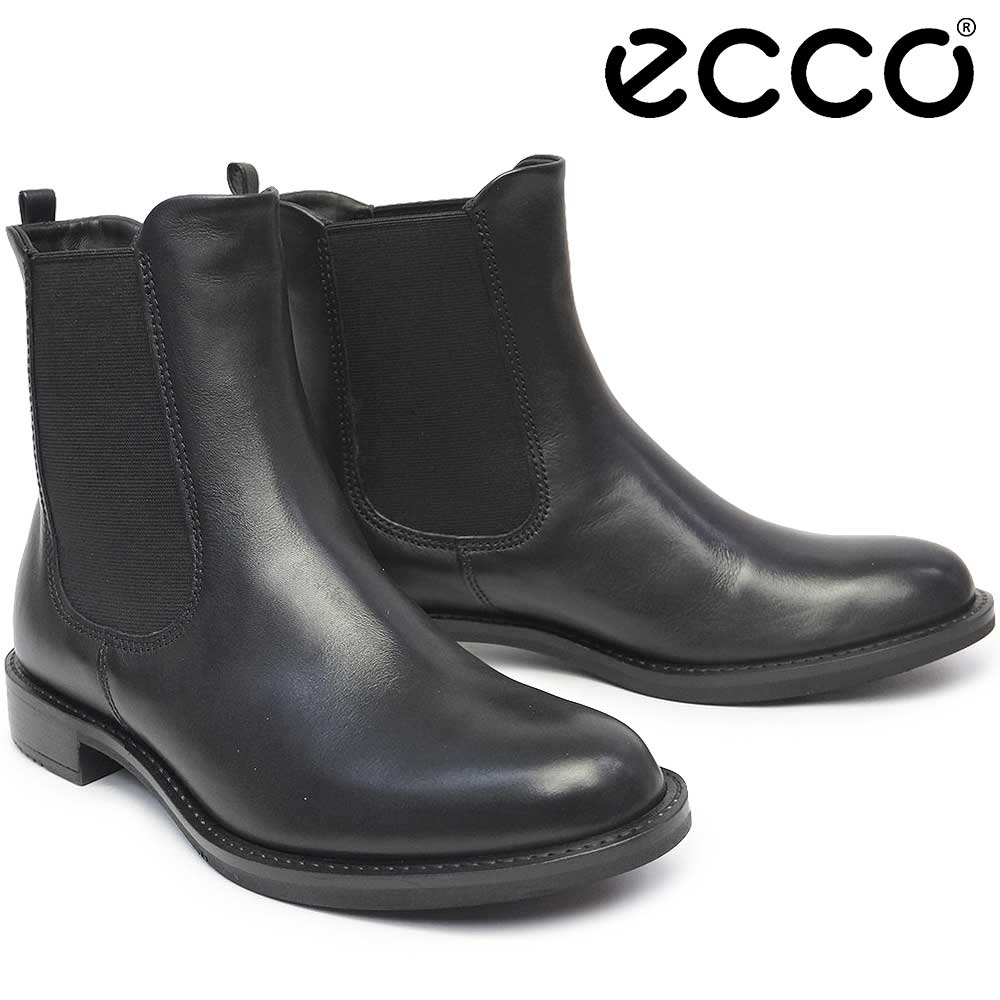 エコー レディース ブーツ SARTORELLE サイドゴア ブーツ 25mm 266503 チェルシースタイル レザー ブラック ECCO  SARTORELLE SIDE GORE BOOT 25MM