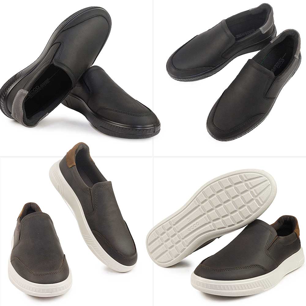 【25秋冬新作】 エコー 靴 レザースニーカー メンズ スリッポン 551614 Move M 本革 カジュアルシューズECCO Move M エコー 靴 レザースニーカー メンズ スリッポン 551614 Move M 本革