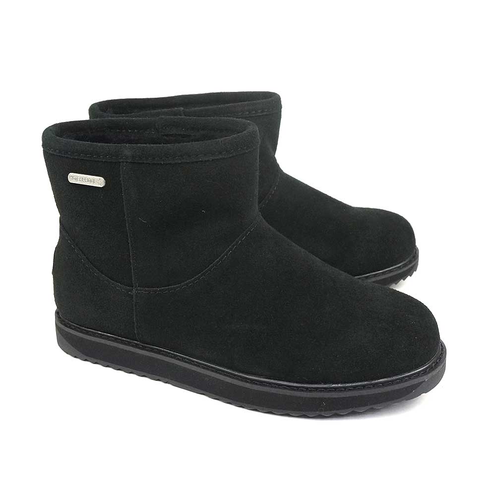 年末大感謝祭】エミュオーストラリア 防水 ムートンブーツ 黒 W11619