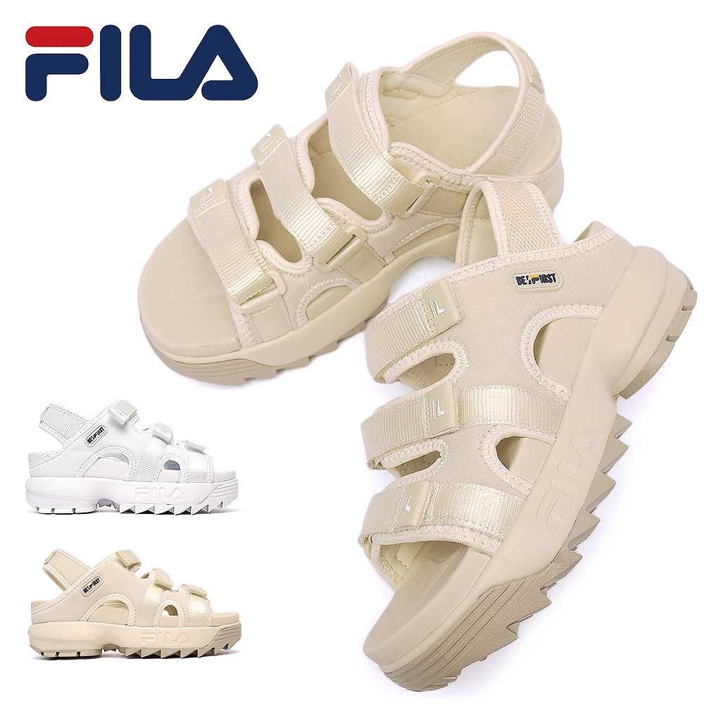 フィラ サンダル レディース コラボモデル ディスラプター SD Puffy x BE:FIRST USS23021 厚底 FILA  Disrupter SD Puffy x BE:FIRST