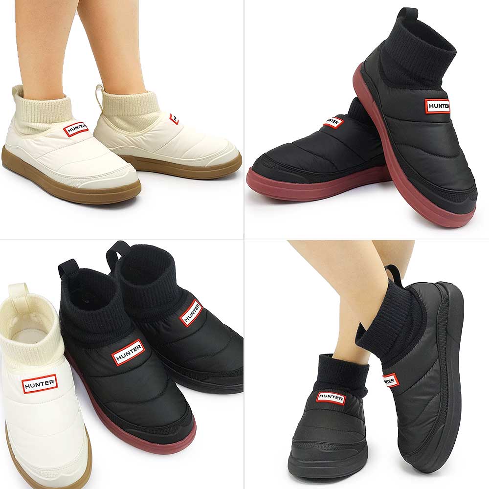 ハンター レディース ブーツ スリッポン スリッパ WFS2265REN イン
