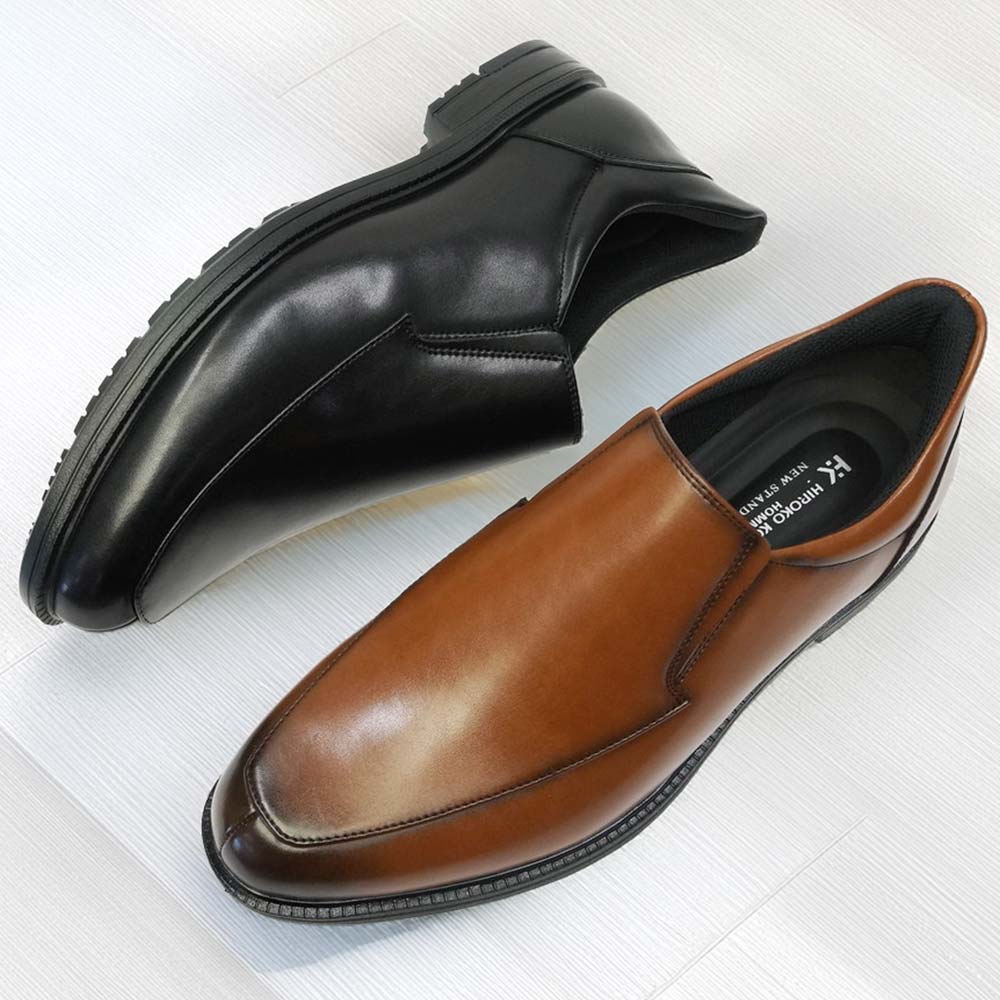 ビジネスシューズ メンズ 本革 スリッポン ヒロココシノ HR7303 ハンズ