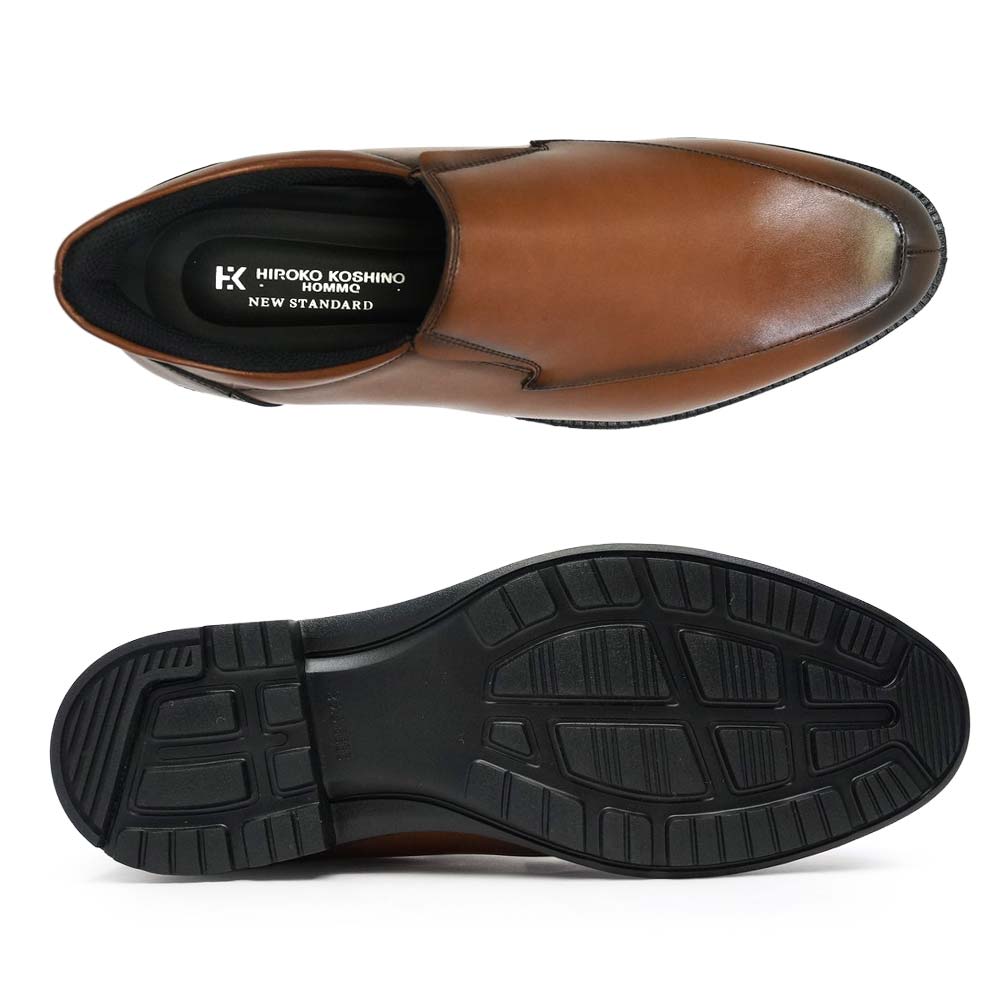 ビジネスシューズ メンズ 本革 スリッポン ヒロココシノ HR7303 ハンズ