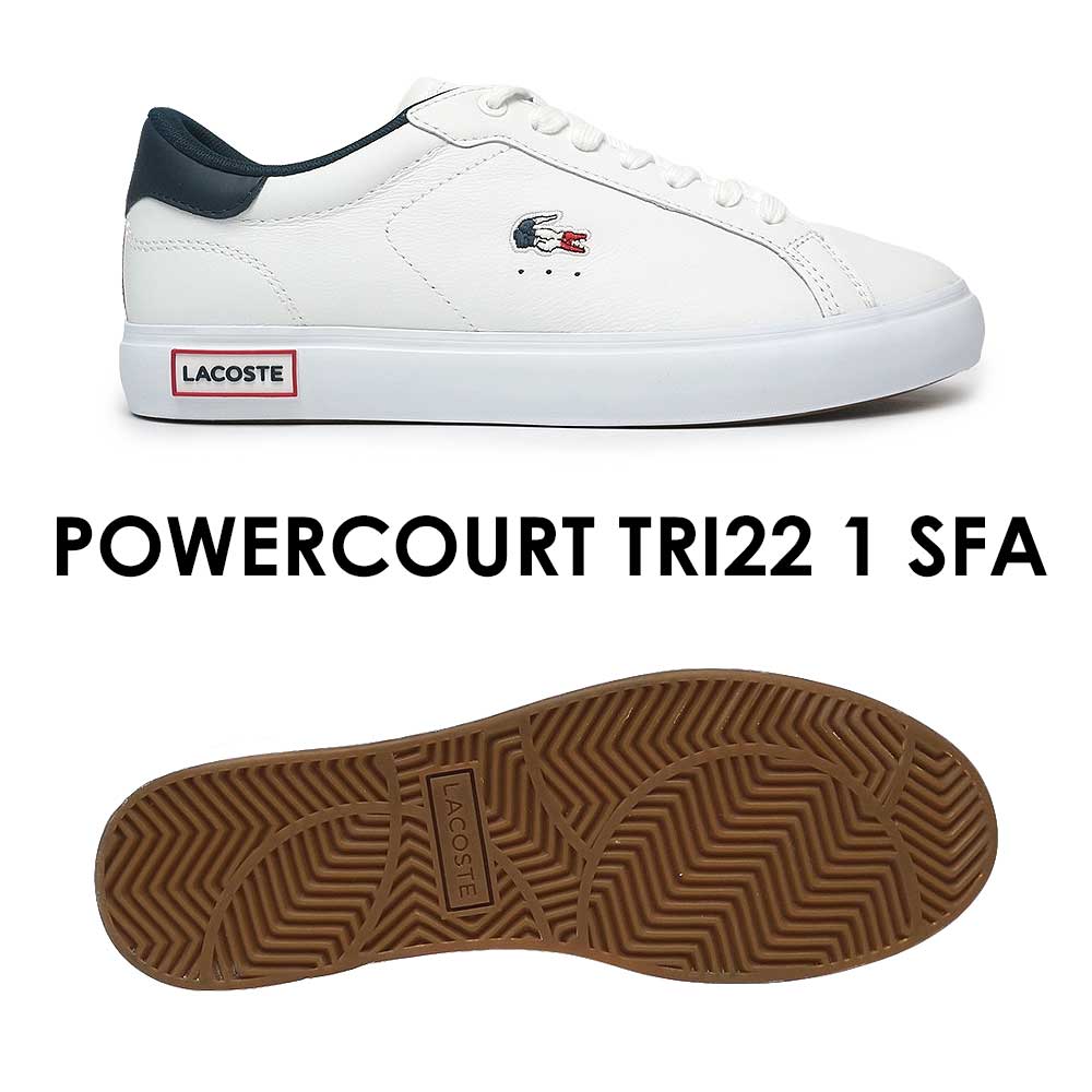 ラコステ スニーカー レディース パワーコート TRI22 1 SFA 43SFA0030 LACOSTE POWERCOURT TRI22 1 SFA