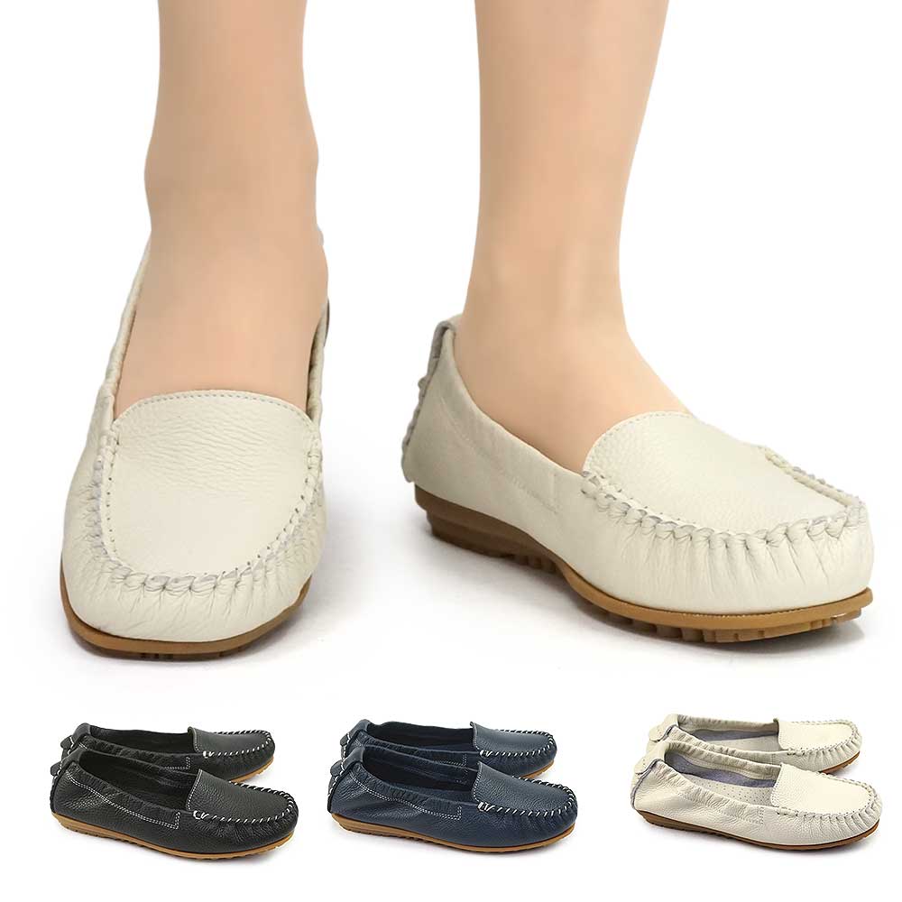 レディース ローファー モカシン レザー フラットシューズ ローヒール YK0001 オルゴル ORUGORU ウィンターセール】レディース ローファー モカシン レザー フラット