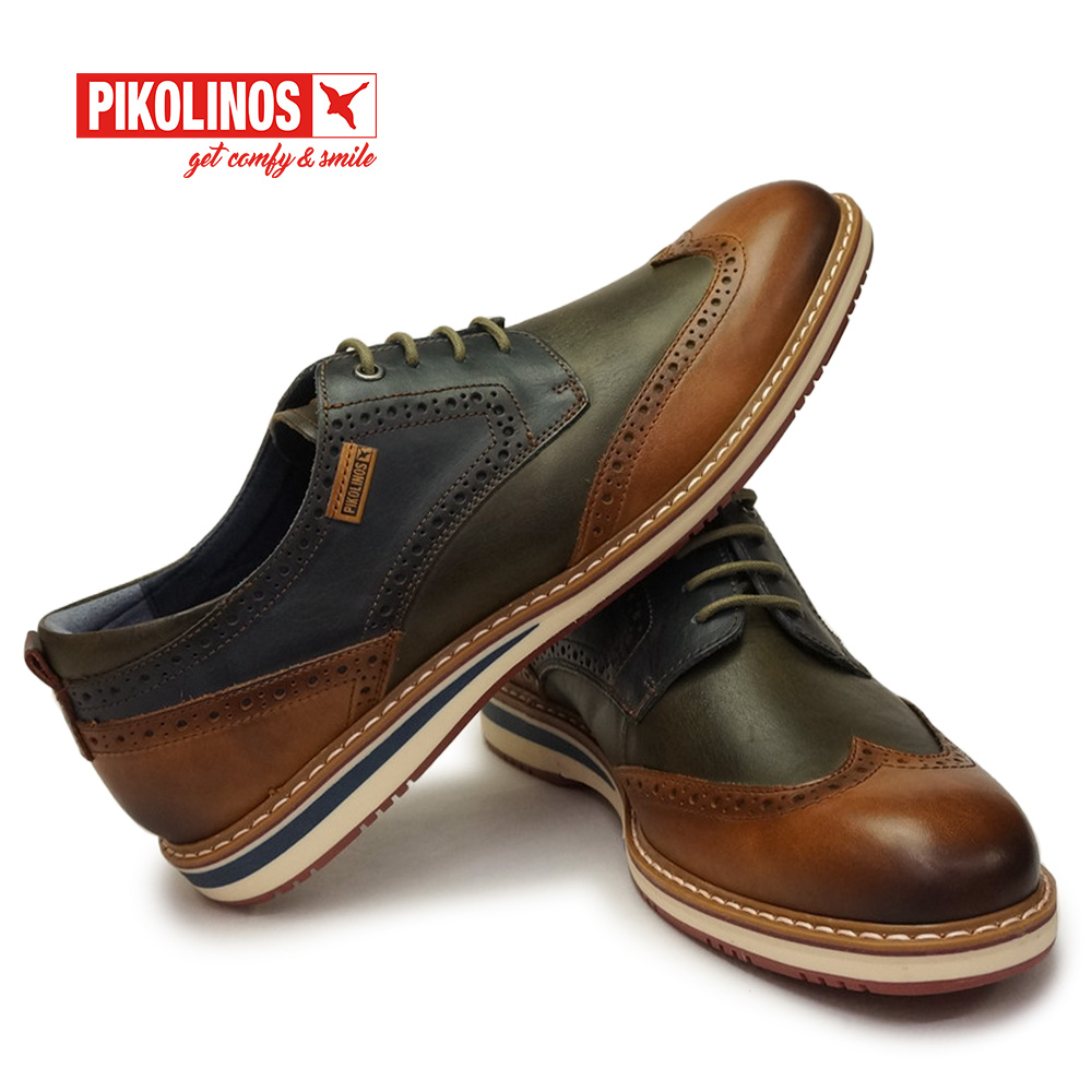 ピコリノス 靴 メンズ ウイングチップ PK-456 M1T-4191C1 アヴィラ 本革 ビジネスシューズ カジュアル PIKOLINOS  AVILA M1T-4191C1