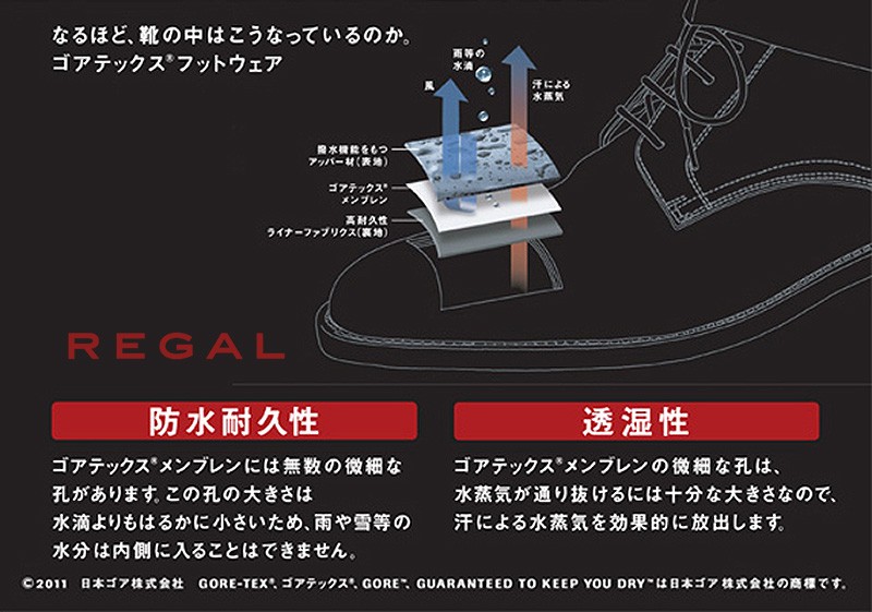 日本買取 REGAL 31VR BE ストレートチップ ゴアテックス | www