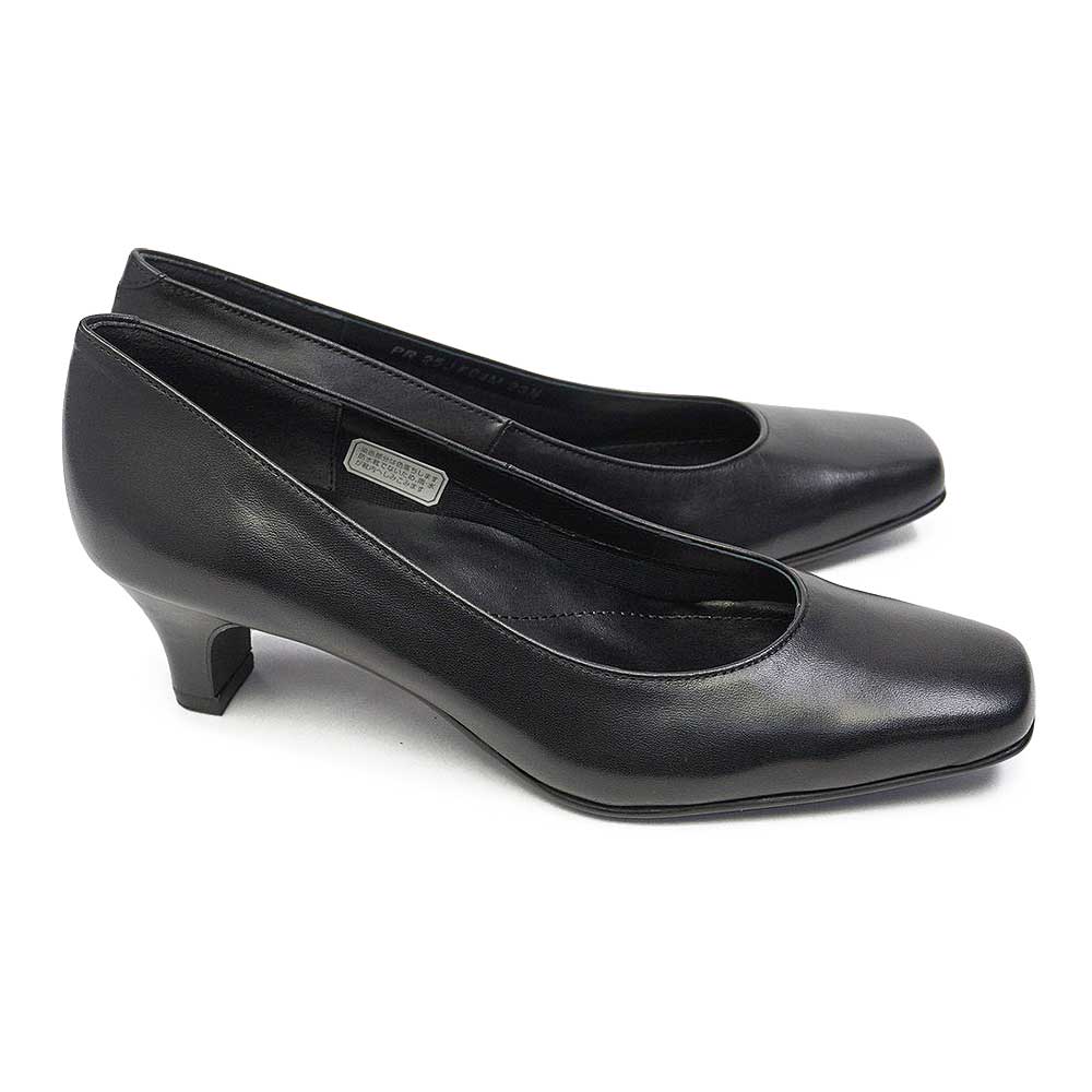 リーガル レディース プレーンパンプス 黒 5cmヒール F04M 靴 本革