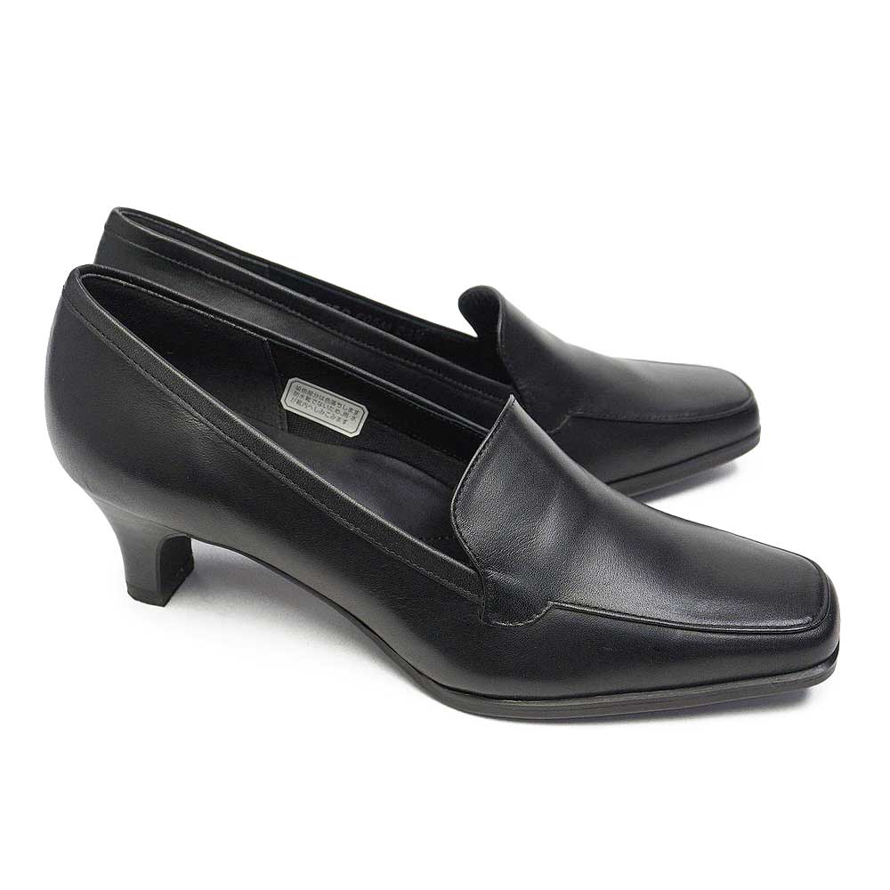 リーガル レディース モカパンプス 黒 5cmヒール F05M 靴 本革