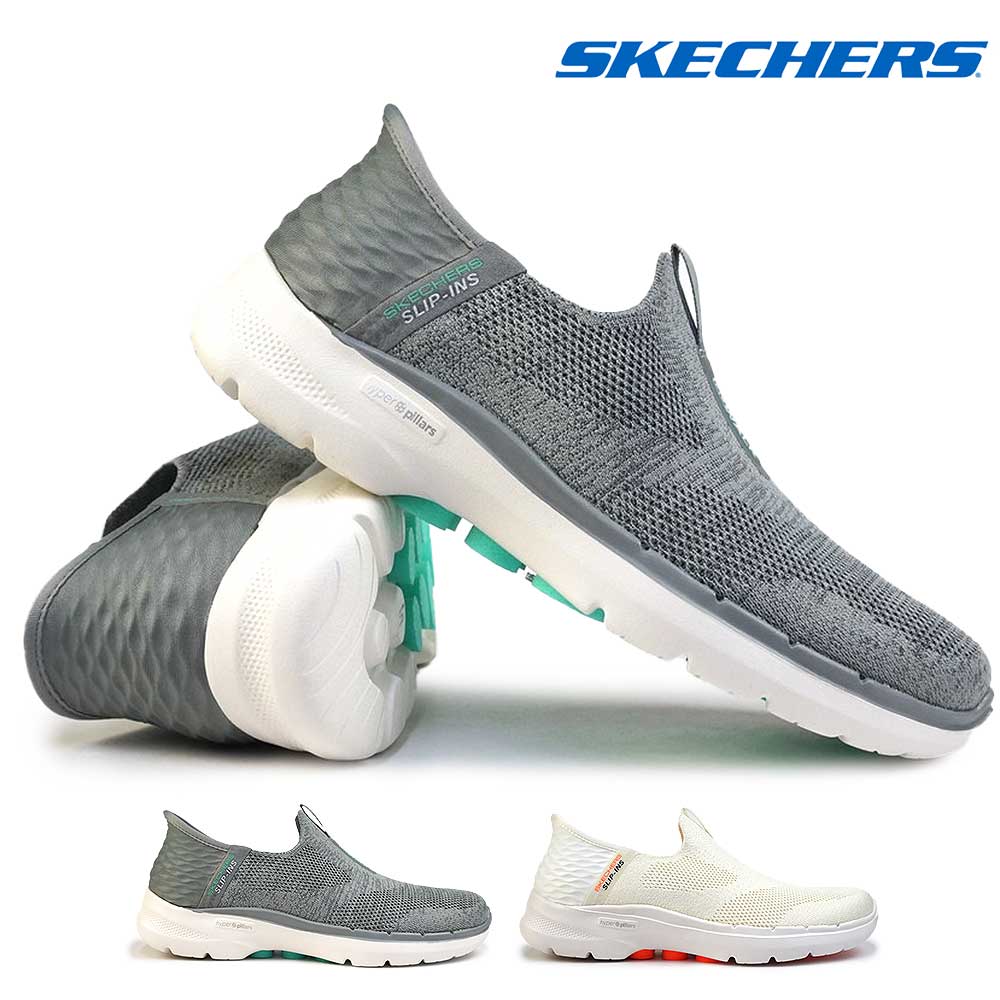 スケッチャーズ スリップイン レディース 124569 ゴーウォーク 6 スリッポン 紐なし SKECHERS GO WALK 6-FABULOUS  VIEW