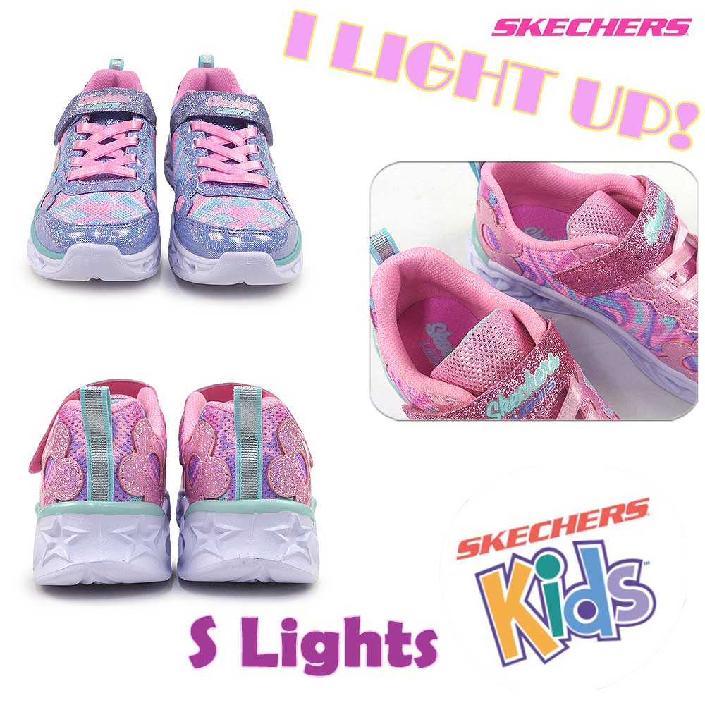 スケッチャーズ 光る靴 キッズ スニーカー 312051L Sライツ