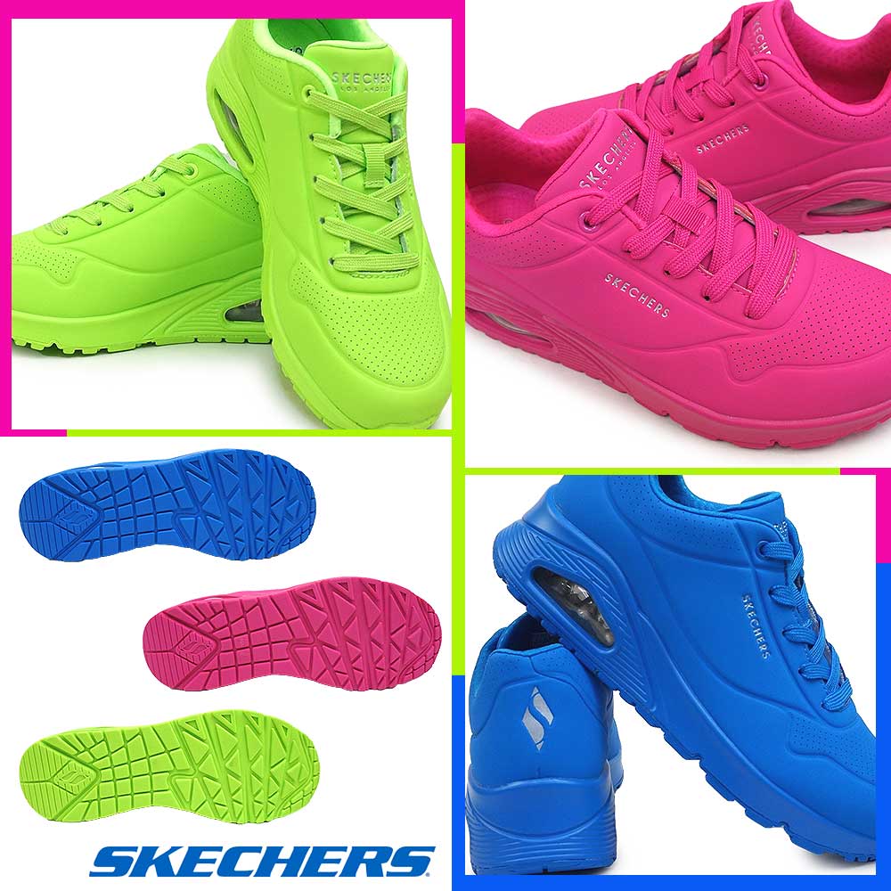 スケッチャーズ スニーカー レディース 73667 ウノ ナイト シェイズ ネオンカラー SKECHERS UNO NIGHT SHADES