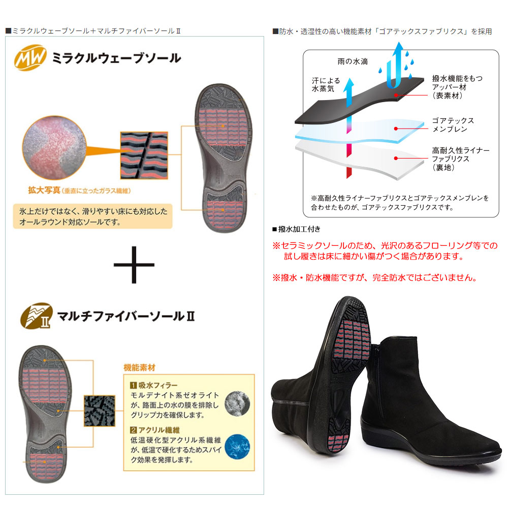 【特価商品】アサヒ トップドライ ブーツ レイン 防水性 ゴアテックス サイドジ
