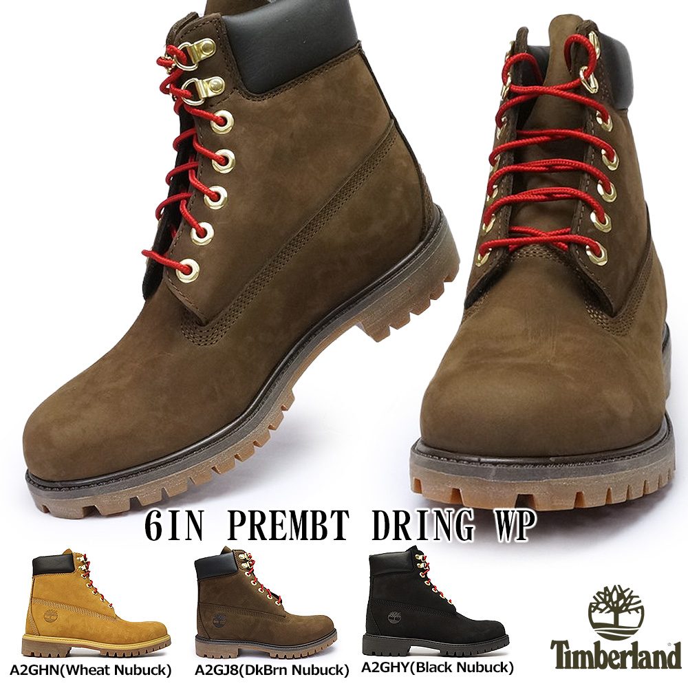 ティンバーランド 防水 ブーツ 6インチ プレミアム ブーツ Dリング WP メンズ ストリート アウトドア レザー Timberland 6inch  Premium boots