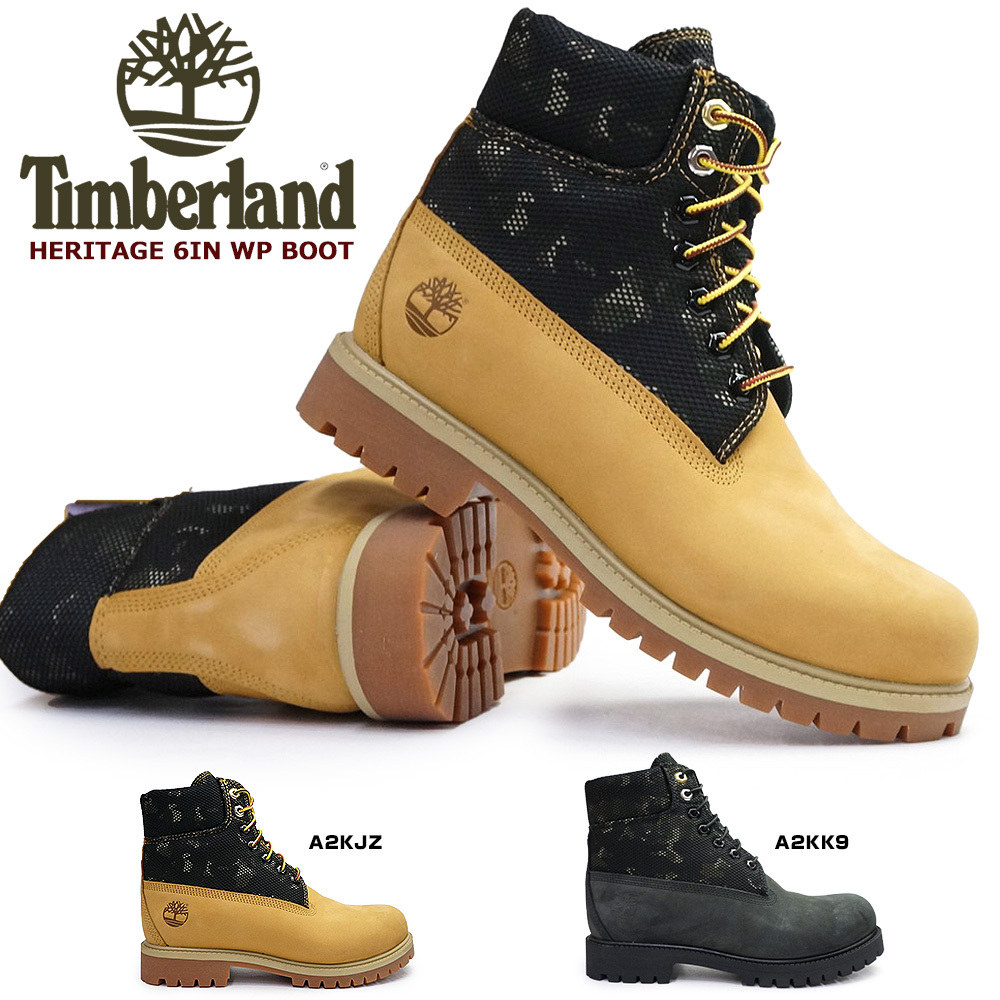 ティンバーランド 防水 ブーツ ヘリテージ WP 6インチ ウォータープルーフ メンズ ワークブーツ 本革 Timberland Heritage  6inch Waterproof Boots マイスキップ