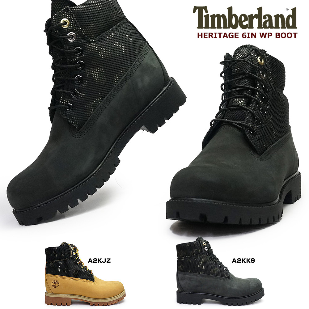 ティンバーランド 防水 ブーツ ヘリテージ WP 6インチ ウォータープルーフ メンズ ワークブーツ 本革 Timberland Heritage  6inch Waterproof Boots