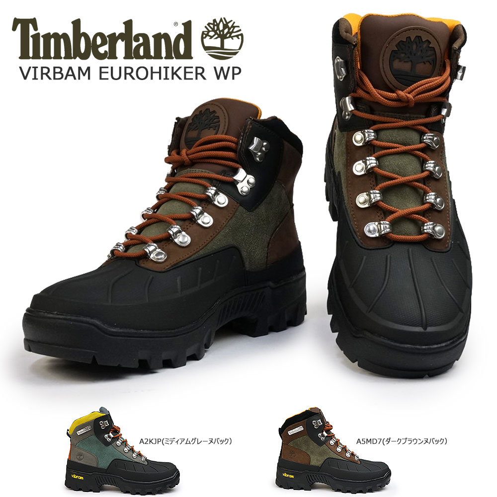 ティンバーランド 防水 ビブラム ユーロハイカー WP 本革 ミッド ハイカー 軽量 ハイキング ブーツ メンズ Timberland VIRBAM  EURO IKER WP